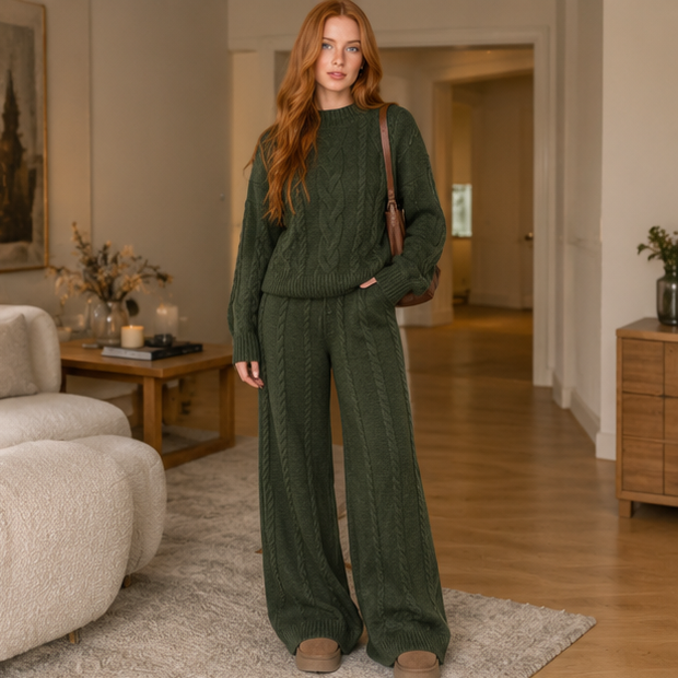 Cozy Cable Knit  Set