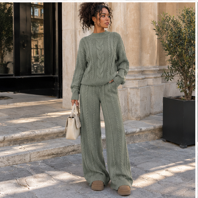 Cozy Cable Knit  Set