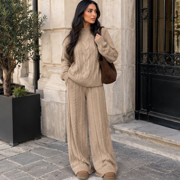 Cozy Cable Knit  Set