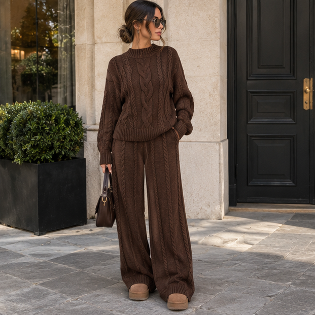Cozy Cable Knit  Set