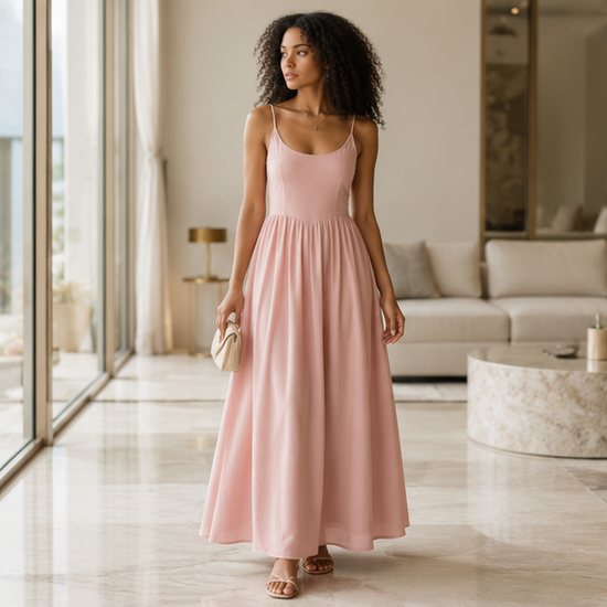 🤍 Luna™ Elegant Flow Maxi Dress🌸
