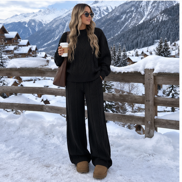 Cozy Cable Knit  Set