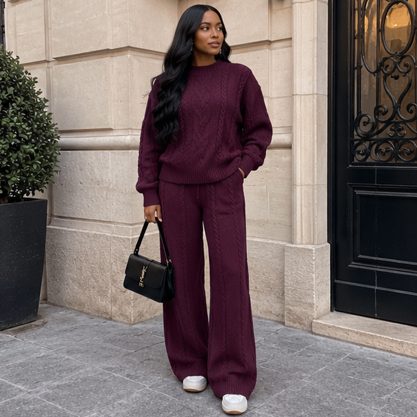 Cozy Cable Knit  Set