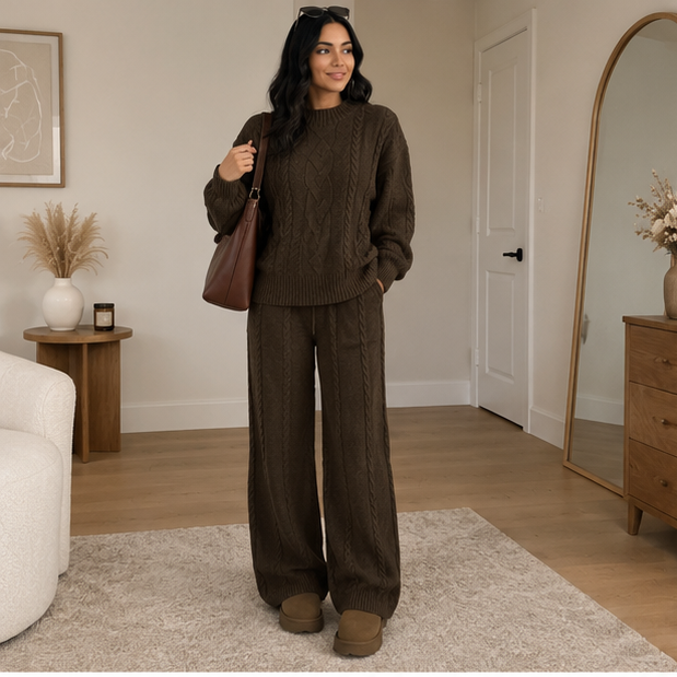 Cozy Cable Knit  Set