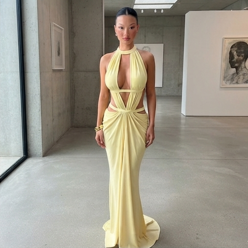 Goddess Cut-Out Maxi Dress ⭐️🌺