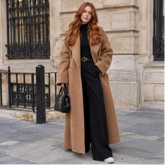 Oversized Long Wool Coat