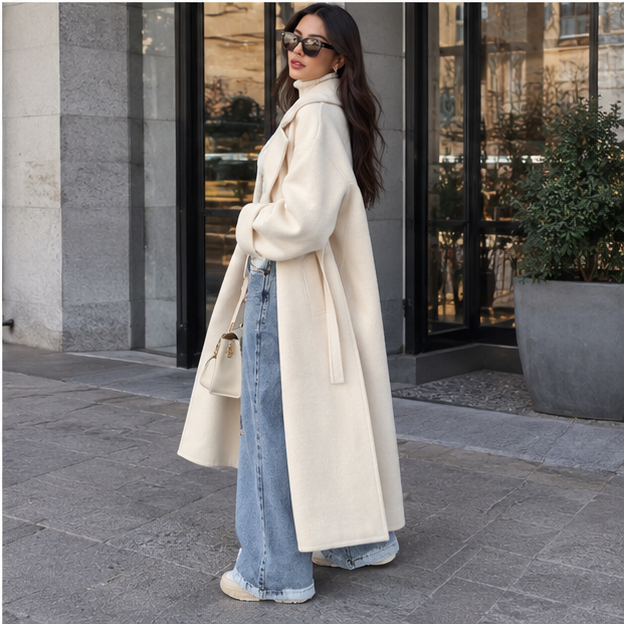 Oversized Long Wool Coat