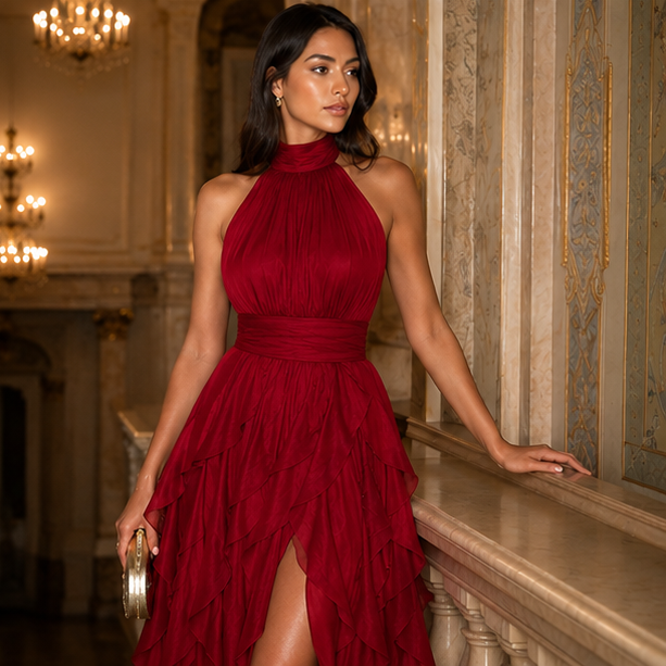 Aurora™ Ruffle Maxi Dress 💎 🌺