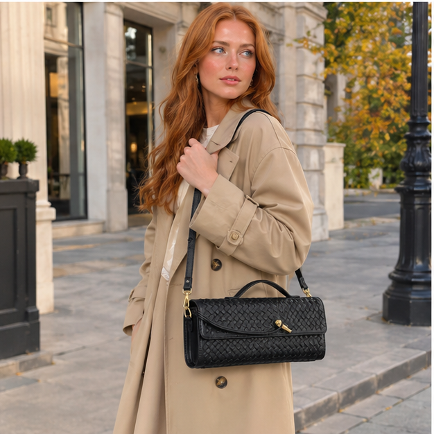 Woven Elegance Handbag sac à main 👜