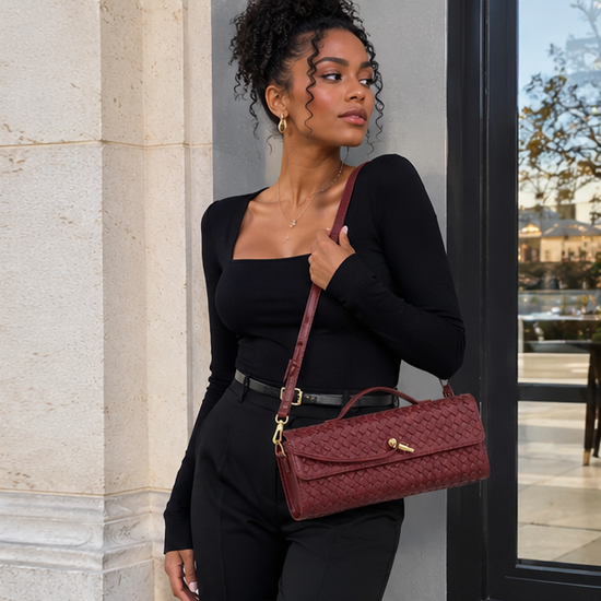 Woven Elegance Handbag sac à main 👜