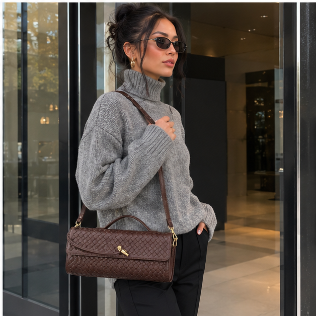 Woven Elegance Handbag sac à main 👜