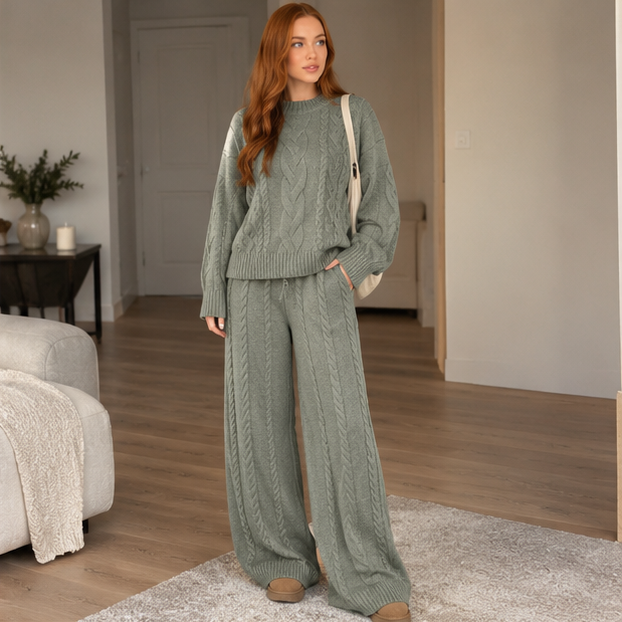 Cozy Cable Knit  Set