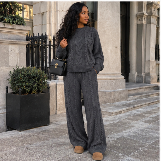 Cozy Cable Knit  Set