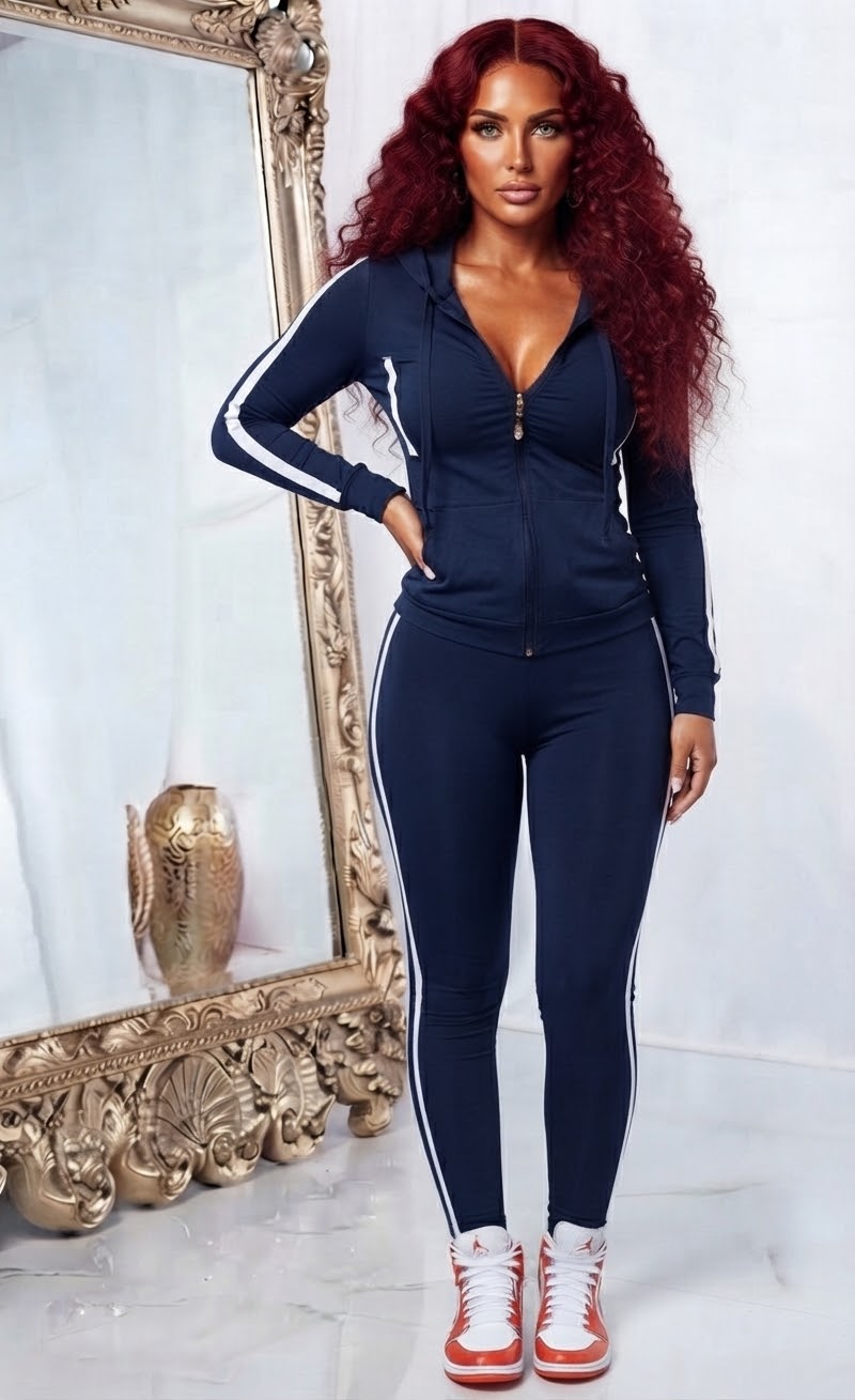 Sporty Chic Hoodie & Leggings Set
