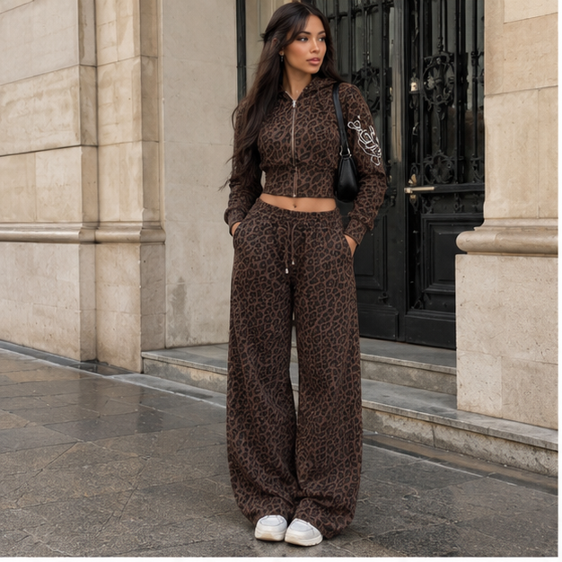 Leopard Print Oversized Set