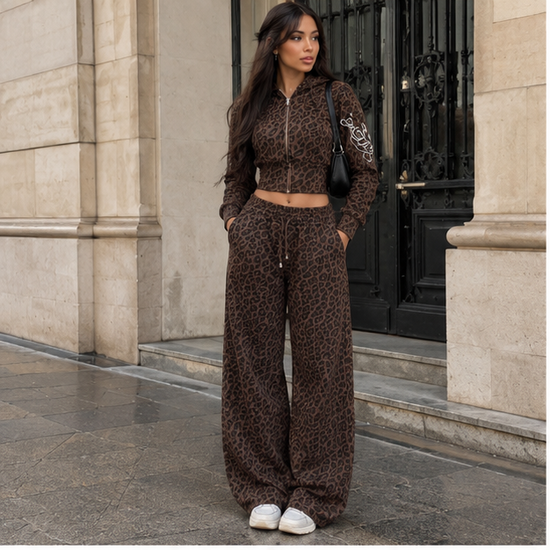 Leopard Print Oversized Set