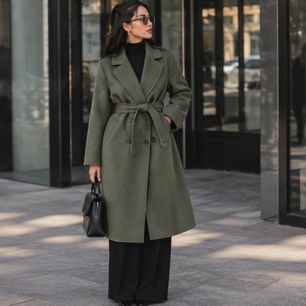 Veste en Cuir Chocolat