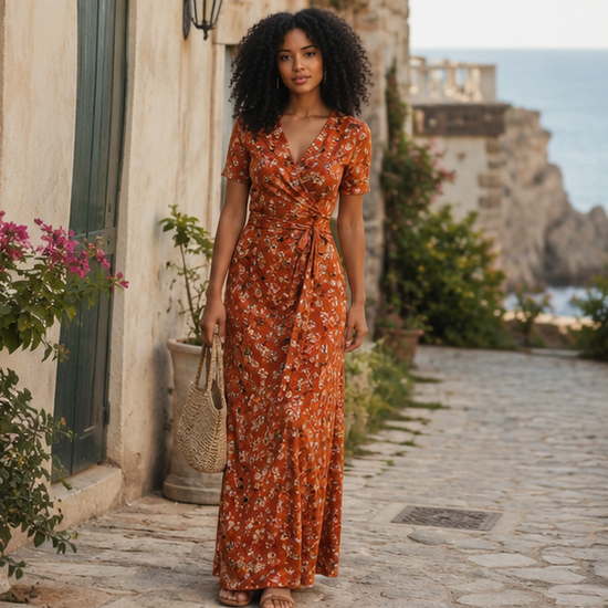 🌸 Elegant Floral Maxi Dress 👗