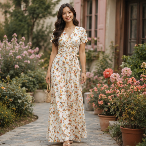 🌸 Elegant Floral Maxi Dress 👗