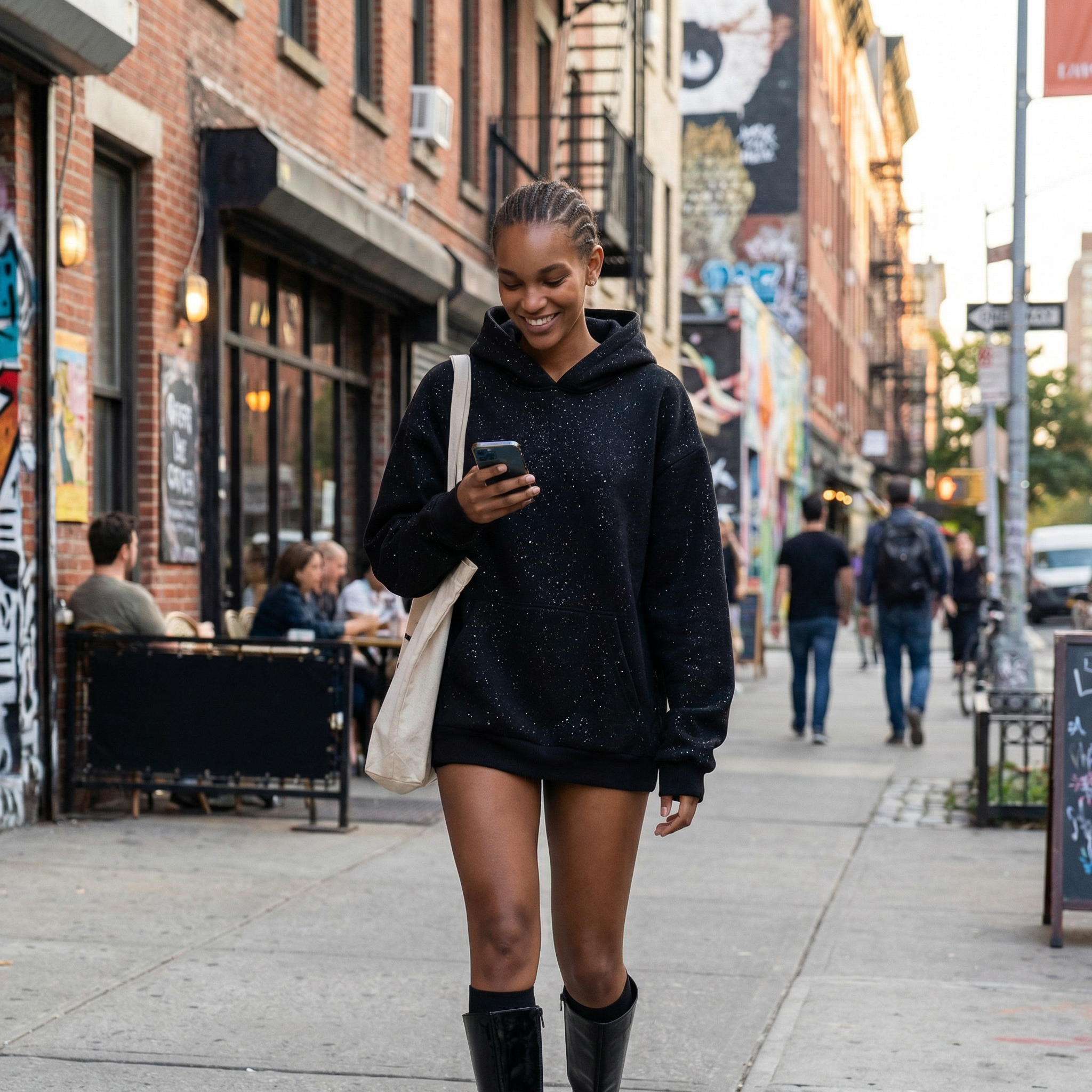 Get 70% Off Only Today - Lovaana Original Black Hoodie 💕
