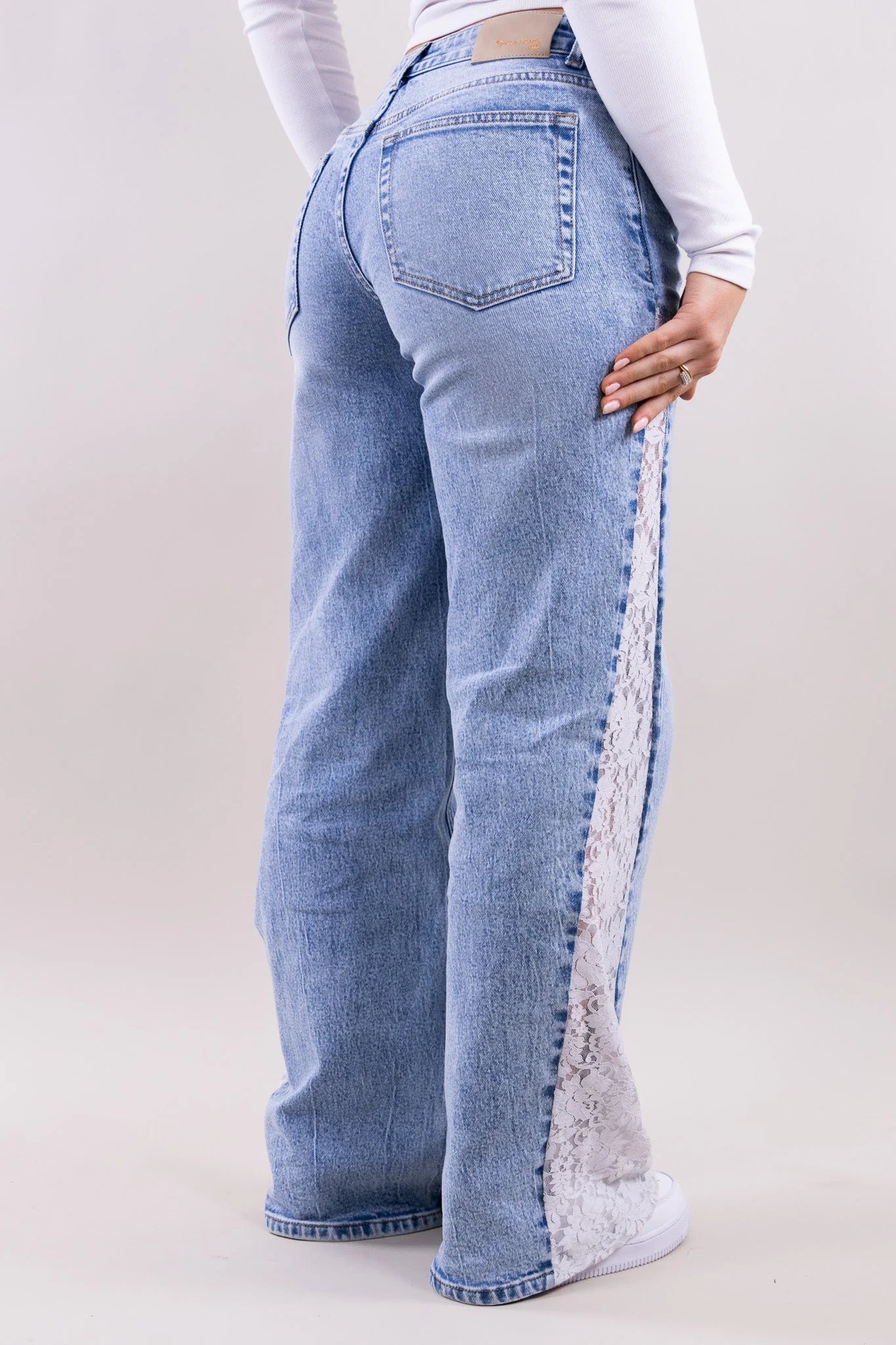 The Viral Lace BBL Jeans - 50% Off Today Only 🍑
